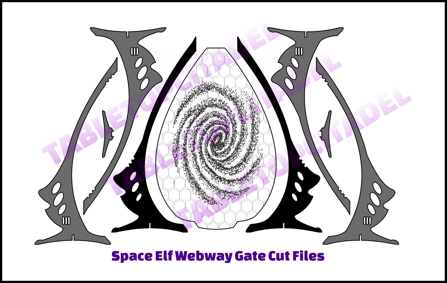 Space Elf Webway Gate Cut Files 40k