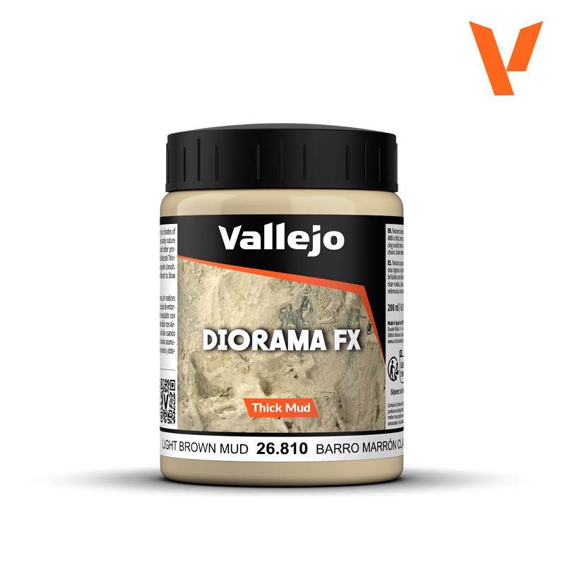 Vallejo Diorama FX Light Brown Thick Mud