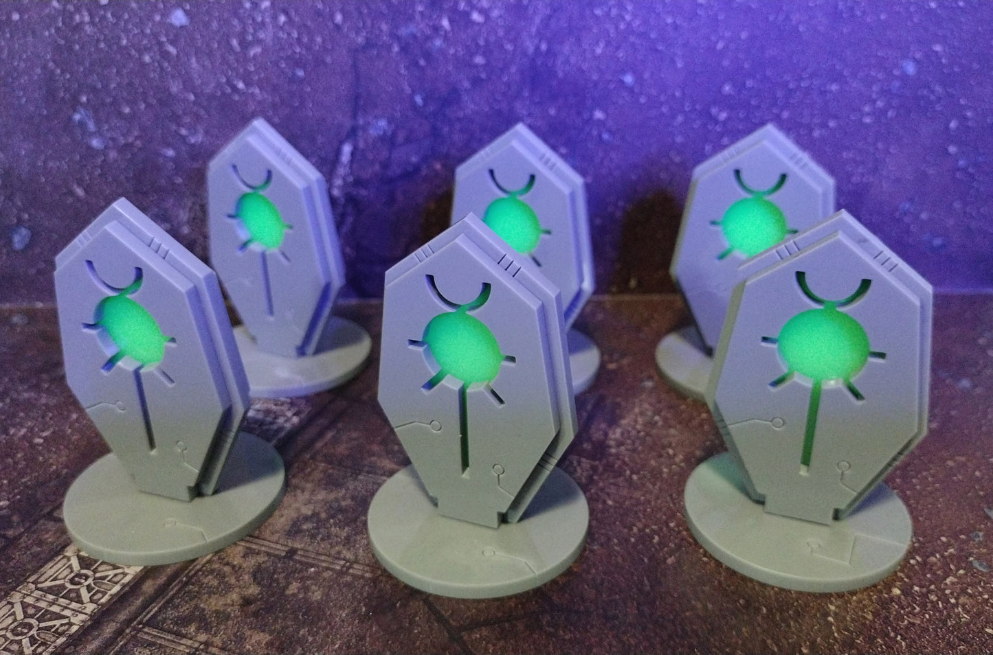 Deluxe Necron 40k Objective Markers (40mm)