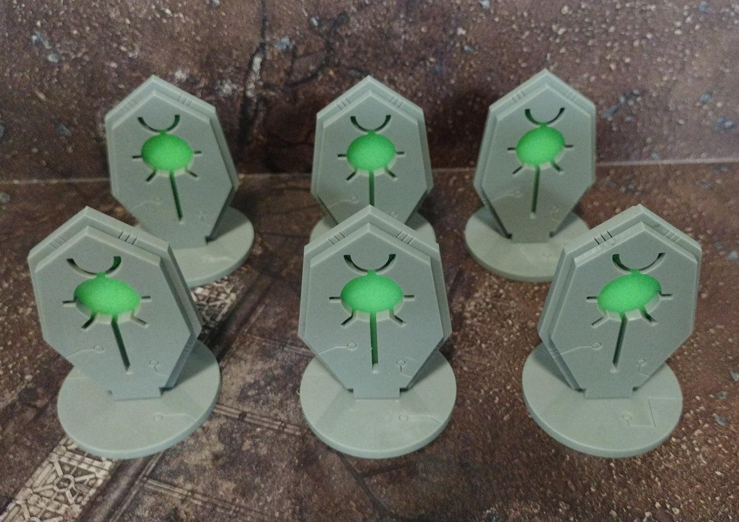 Deluxe Necron 40k Objective Markers (40mm)