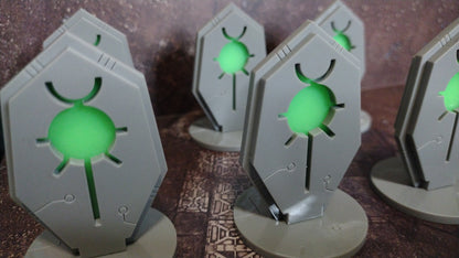 Deluxe Necron 40k Objective Markers (40mm)