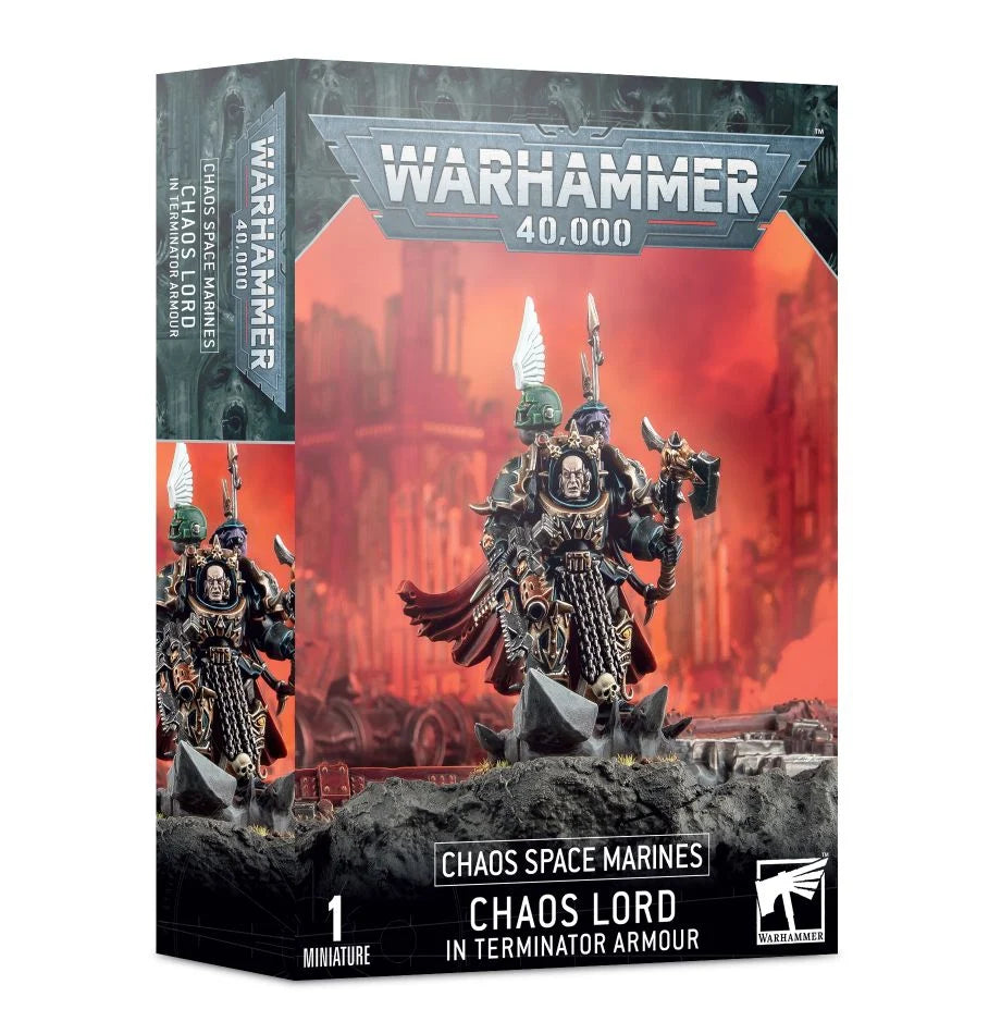 Games Workshop Warhammer 40k Chaos Space Marines Chaos Terminator Lord/Sorcerer