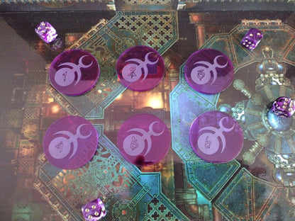 Slaanesh Daemon 40k Objective Markers (40mm)