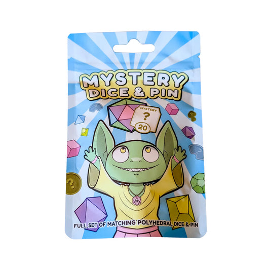 Mystery Dice Goblin Mystery Dice and Pin